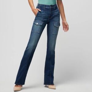 White House Black Market Skinny Flare High rise